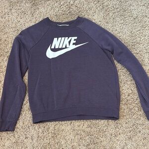 Dark purple nike crewneck
